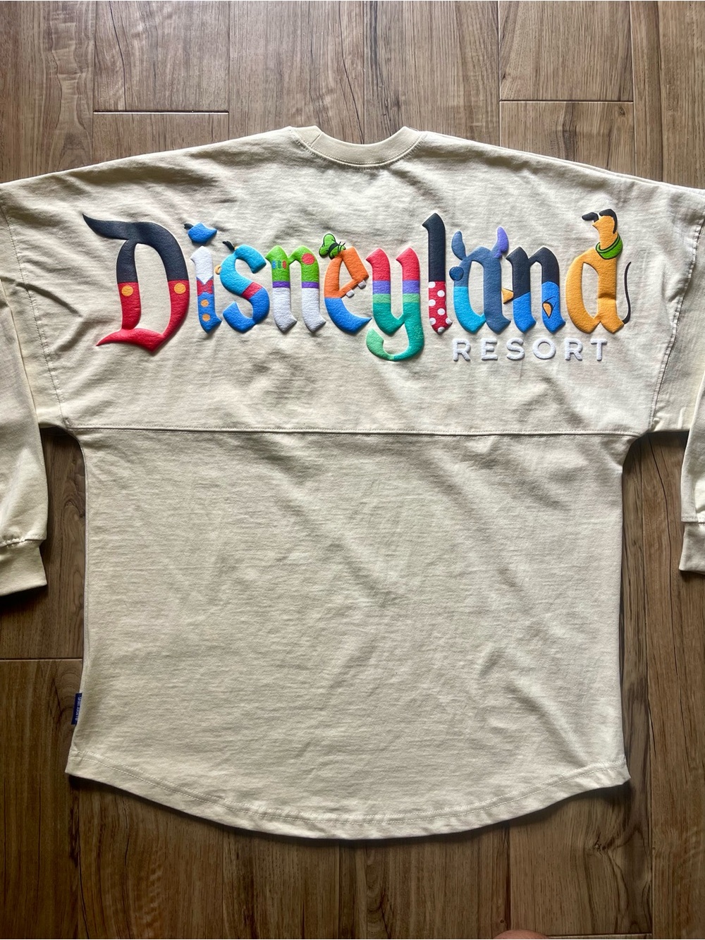 Disney Parks Disneyland Characters Beige Spirit Jersey Size Medium NWT